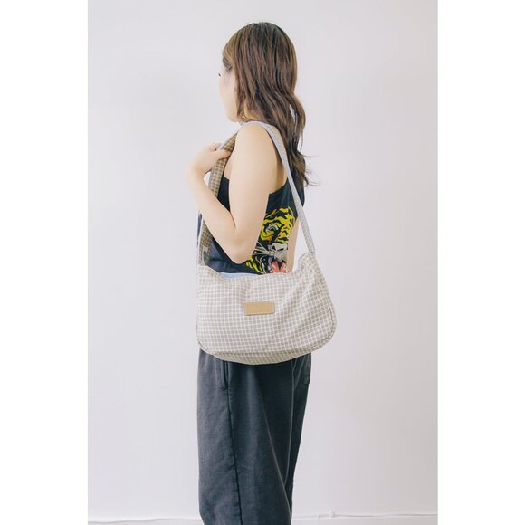 Rework Vintage Wrangler Plaid Flannel Shoulder Bag - Picture 2 of 9